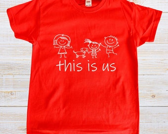 Customizable family T-shirt with mom, dad, kids and even your beloved pets