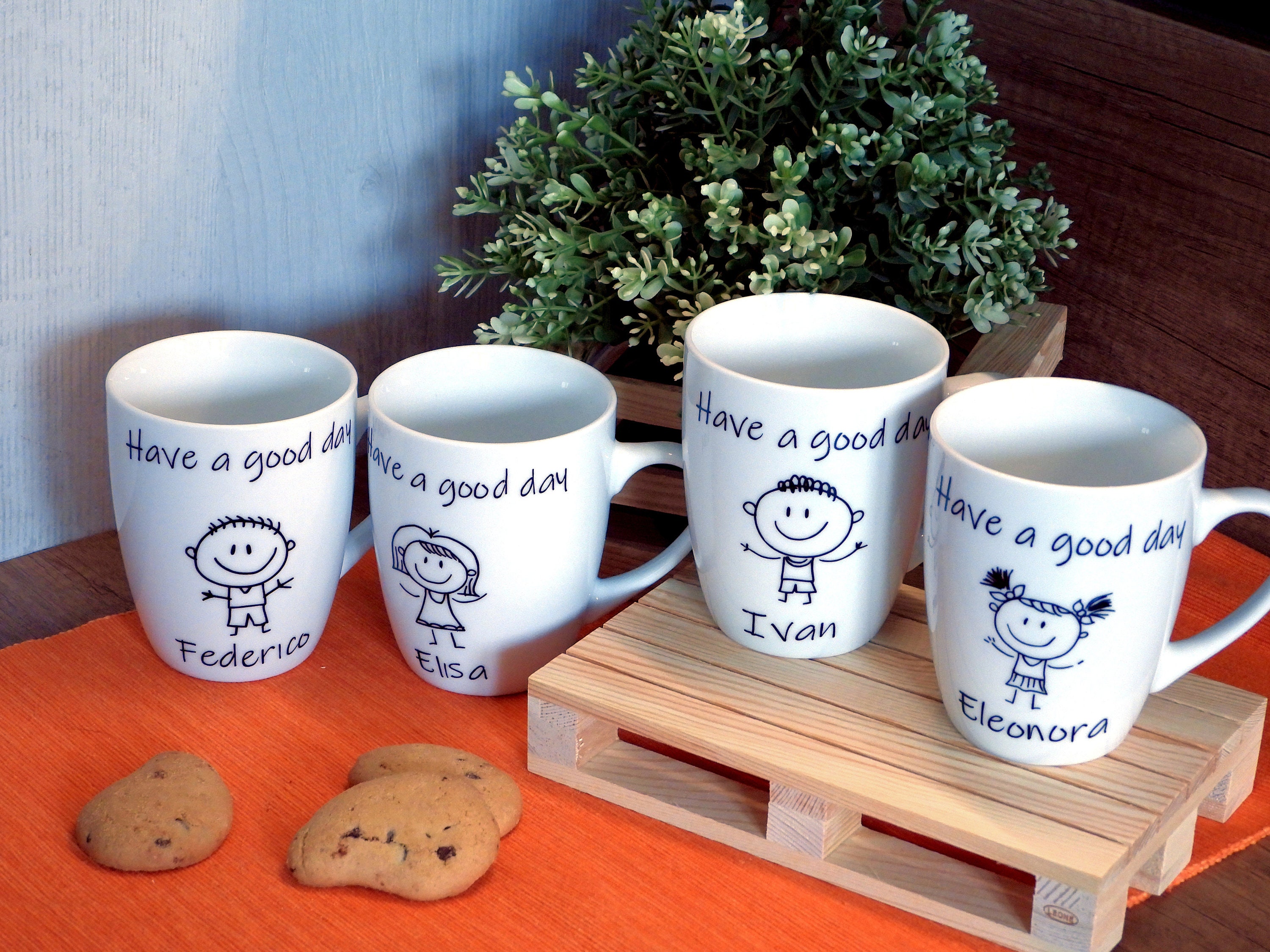 Tazza Giraffa Personalizzata Con Nome - Ceramica 330 Ml - Regalo Originale Per Bambini, Colazione Divertente - Stampata E Confezionata In Italia