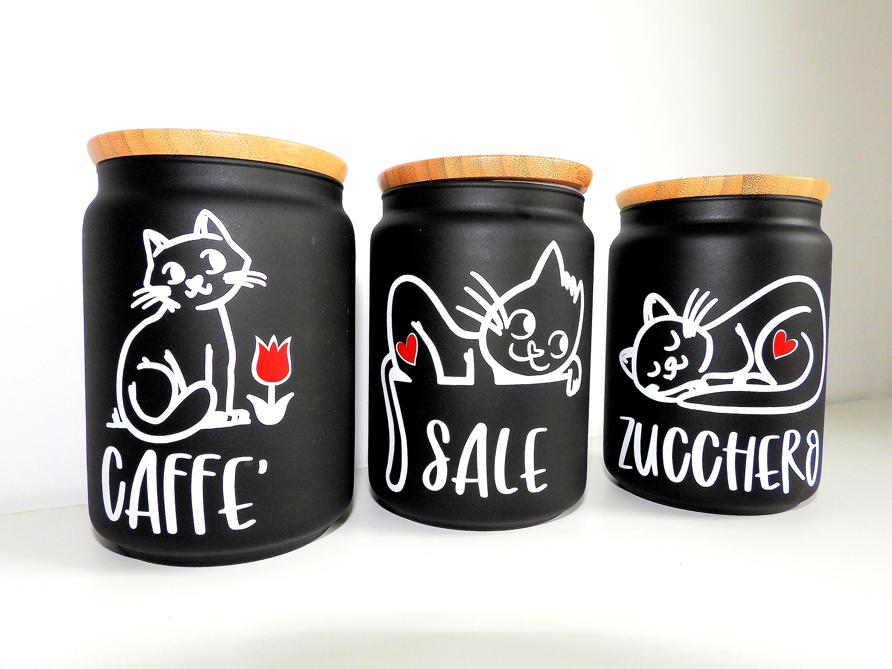 MamboCat - Set di 100 vasetti in vetro da 230 ml, con coperchio Twist-Off a forma di cuore in legno a quadretti rossi + ricettario gratuito (lingua italiana non garantita