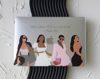 Personalized Lady Boss Macbook Case, Clear Hard Plastic