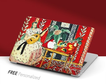 Funda para MacBook Henri Matisse, El laúd, diseño de teclado personalizado