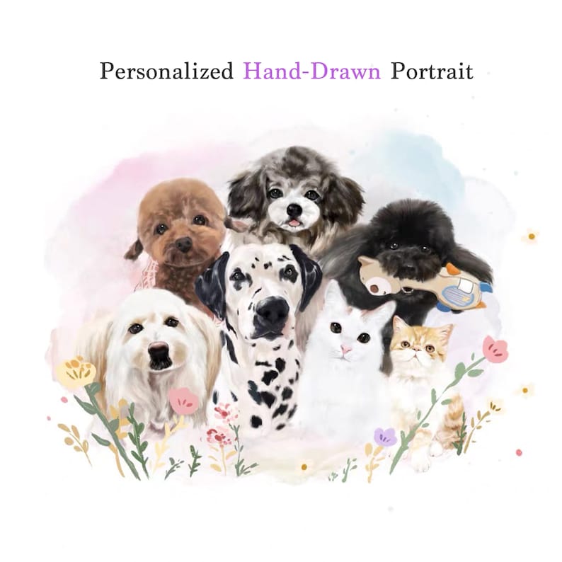Dog Cat Portrait CLEAR CASE Pro 15 Pro 16 Realistic Personalised Pet Hand-illustrated Portrait Macbook Case Macbook Air 13 Pro 13 Case