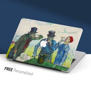 Van Gogh Art Painting, The Drinkers, Macbook Case Personalized | Macbook Air 13 Pro 13, Pro 14, M1 M2 2023 | Custom Keyboard Skin