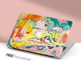 Henri Matisse Painting, Macbook Case Personalized, &#39;Joy of Life&#39; | Macbook Air 13, Pro 13 14 16, M1 M2 2023 | Custom Keyboard Skin