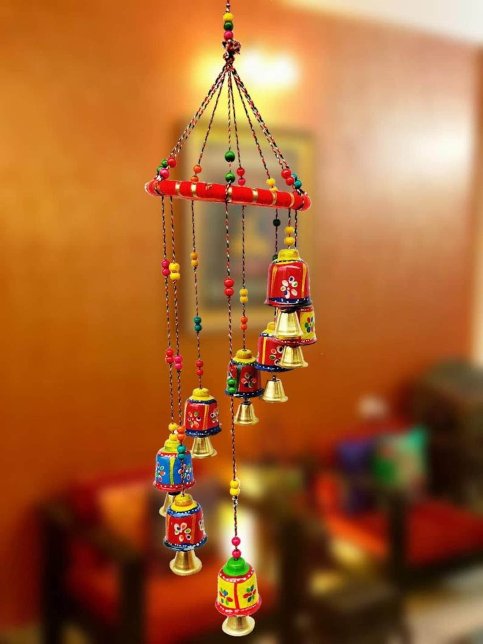 INDIAN HANGING Bells Decoration Wall Door Window Hanging Home Etsy