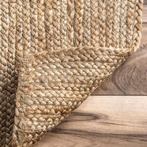 4x4, 5x5, 6x6 7x7 8x8 Ft.Home Decor Rugs/Hemp rug/Area Rugs/Floor Rugs/Large Rugs/Handmade Rug/Carpet/Wool Rug/Jute Rugs afbeelding 5