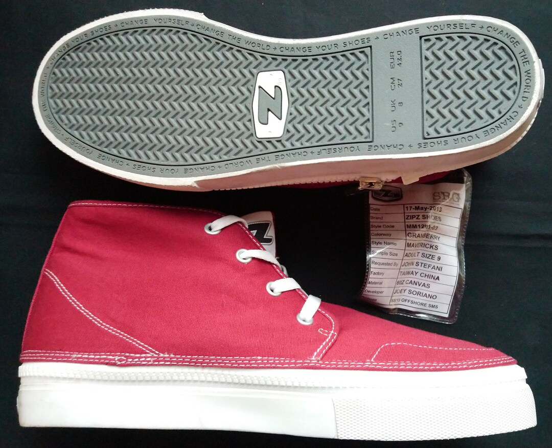 Zipz Born California Designed USA Interchangable Shoe Trainers One Shoe