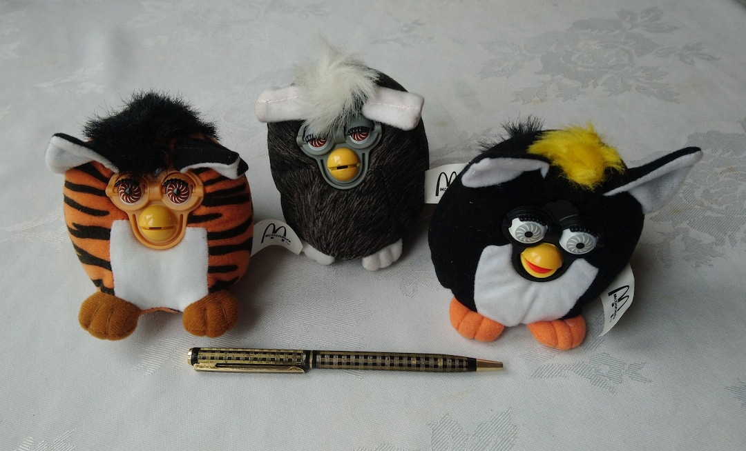 Mcdonald's Furby Original Three Toys Soft Plush Year 2000 Preserved ...