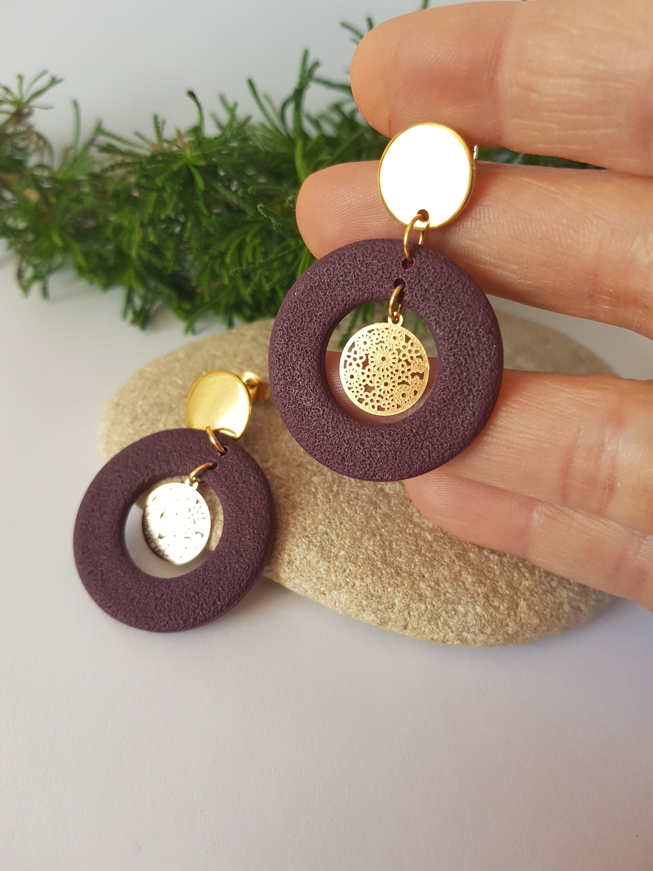 Boucles D'Oreilles Cerceau Dorées - Neuf (Sans Emballage), Style Élégant Et Intemporel