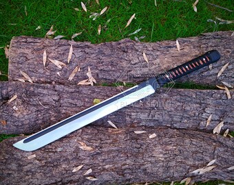 Leather Wrap Katana Etsy