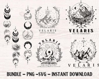 Velaris City Of Starlight ACOTAR SVG, City of Starlight png, Book lover png, The Night Court svg, Court of Dreams, Acotar Digital png