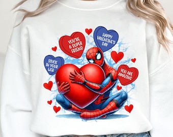 Spiderman Valentines Png, Valentine Cartoon Png, Valentine Spider Png, Valentine Superhero Png, Valentine Couple Png, Xoxo Png, Digital File