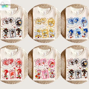 Sonic the Hedgehog Shirt, Sonic and Friend Shirt, Sonic Tails Shirt, Sonic Group Matching Shirt, Shadow the Hedgehog Party Shirt