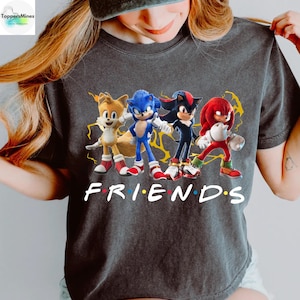 Sonic the Hedgehog Friend Live Action Shirt, Sonic and Friend Shirt, Sonic Tails Shirt, Sonic Group Shirt, Shadow the Hedgehog Party Shirt