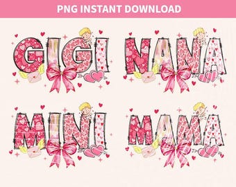 Valentine Mama coquette png, Valentine png, Mama Valentine png, Valentines day png, Valentine png bundle, Valentine coquette Png, Mama png