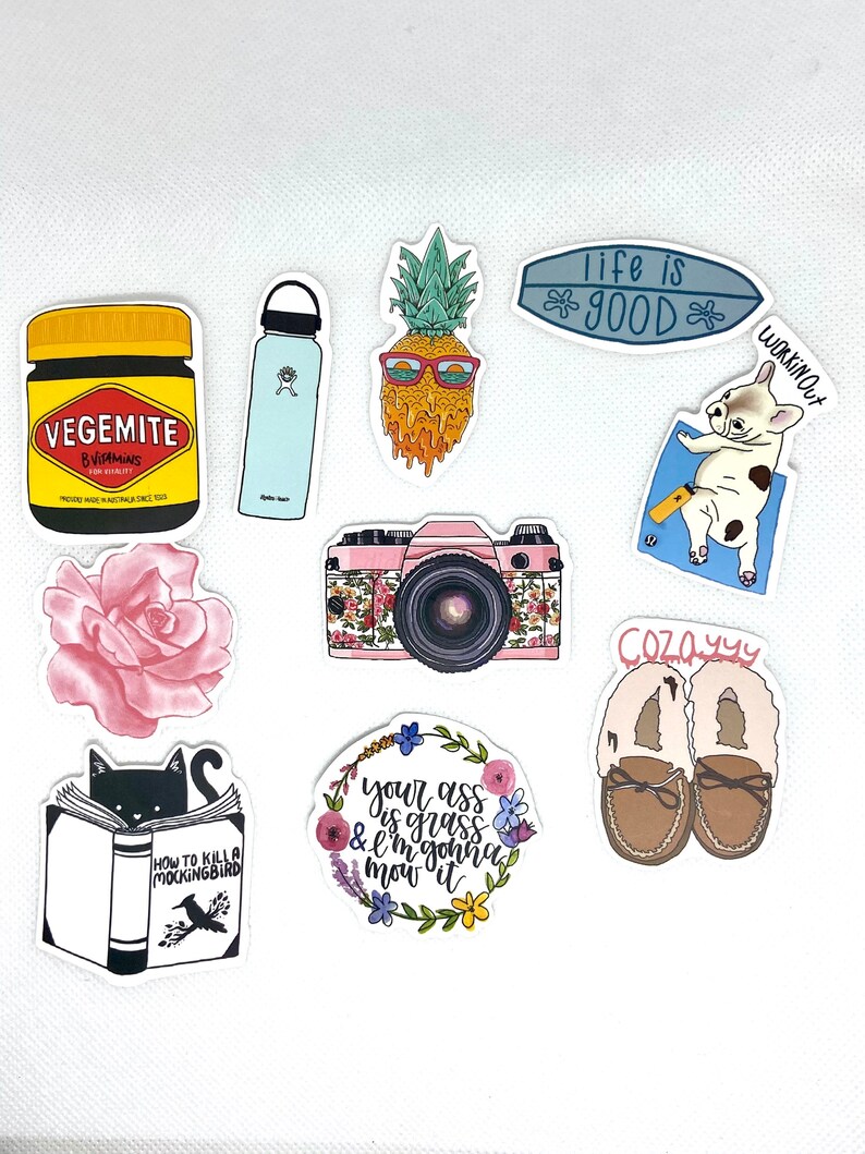 50pc small large stickers funny vsco girls stickers for