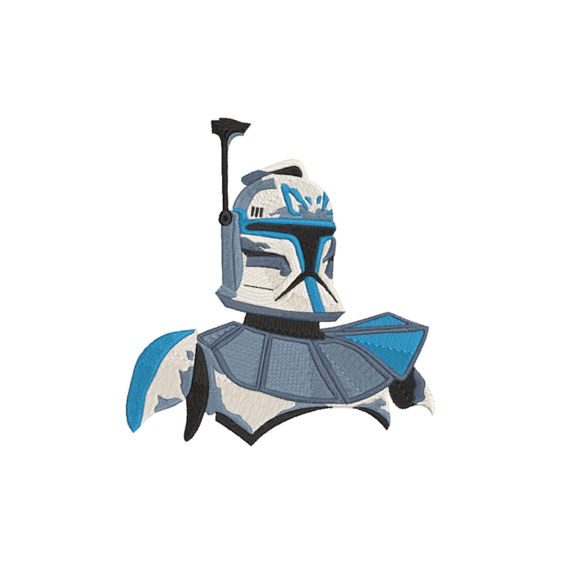 Star Wars Captain Rex Machine Embroidery Design. Multiple Sizes - Etsy