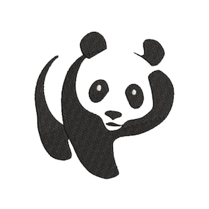 Panda Bear Machine Diseño de bordado. Múltiples tamaños