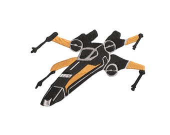 Star Wars X-Wing Machine Embroidery Design. Multiple Sizes