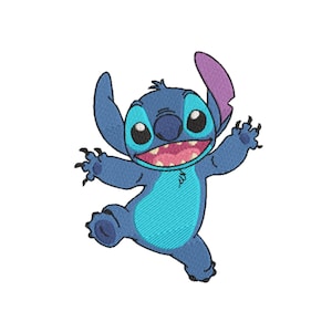 Lilo and Stitch Machine Embroidery Design. Multiple Sizes