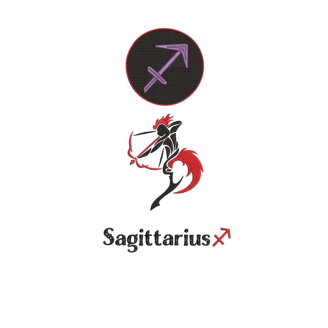 Sagittarius Zodiac Sign [BUNDLE] Machine Embroidery Design
