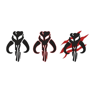 Mandalorian Crest [BUNDLE] Machine Embroidery Design. Multiple Sizes