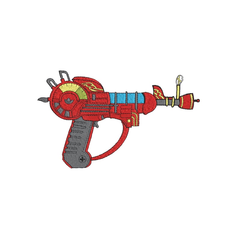 COD Ray Gun Machine Embroidery Design. Multiple Sizes image 1