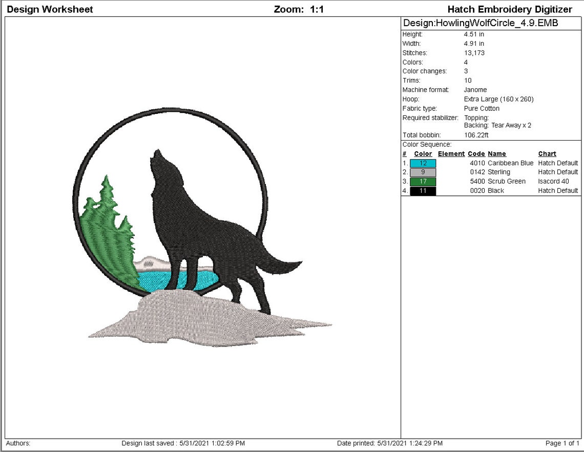 Howling wolf machine embroidery design multiple sizes  etsy Howling wolf machine embroidery design multiple sizes  etsy