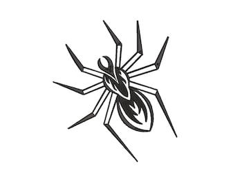 Spinne Stickdatei. Mehrere Größen
