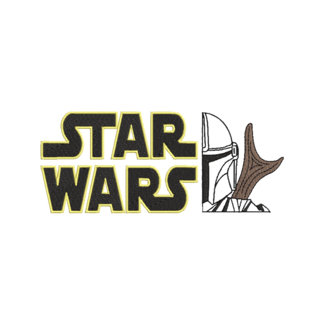 Star Wars Mandalorian Machine Embroidery Design Multiple  Etsy