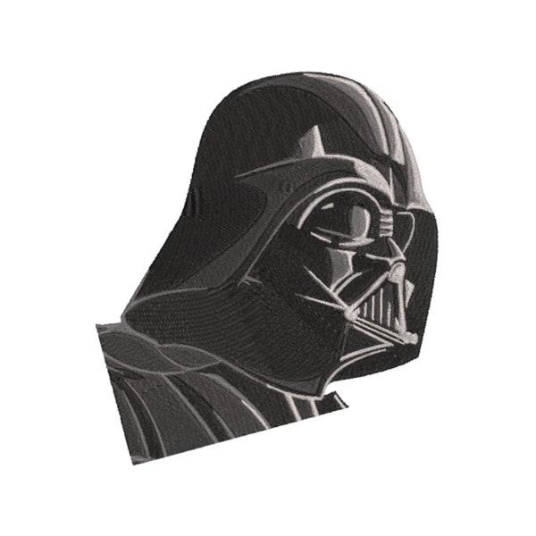 Star Wars Darth Vader Machine Embroidery Design. Multiple Sizes