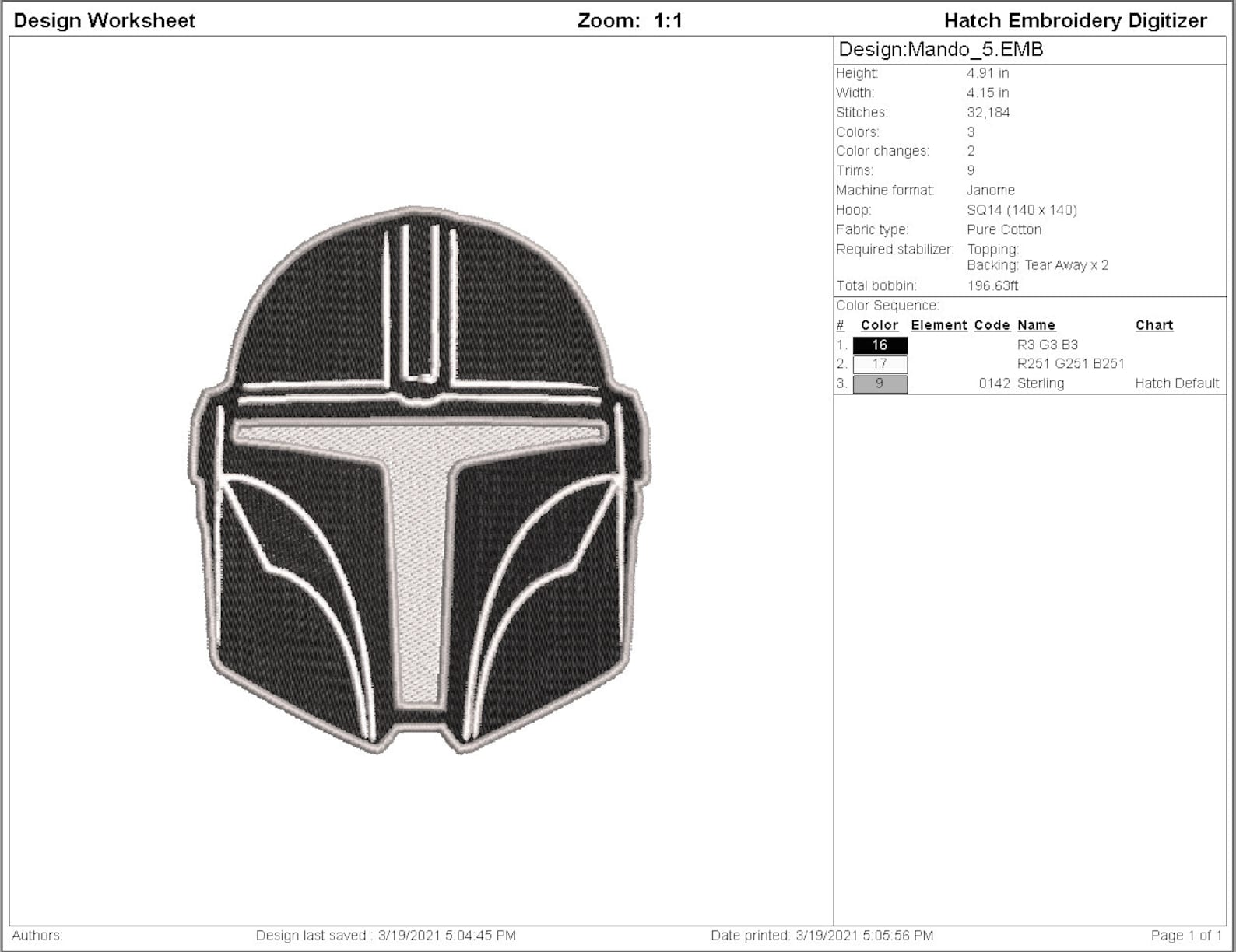 Mandalorian [BUNDLE] Machine Embroidery Design. Multiple Sizes - Etsy