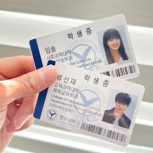 Lovely Runner 선재 업고 튀어 (2024) / Ryu Sunjae Im Sol / Personaggio della carta d'identità dello studente YEONSEO University / Byeon Wooseok Kim Hyeyoon K-Drama