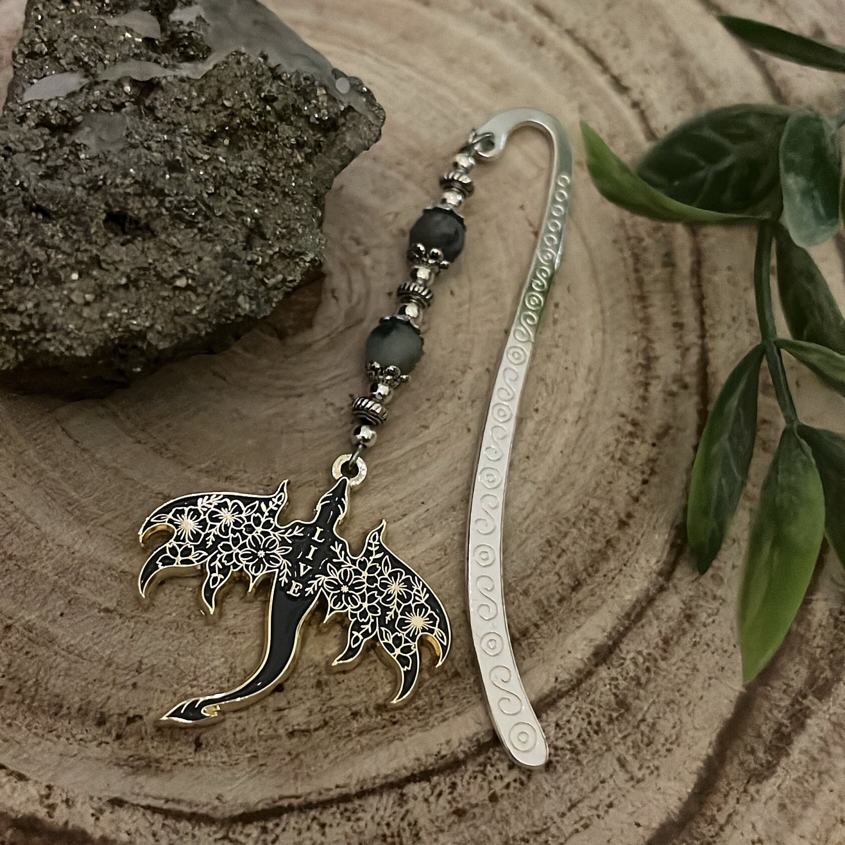TOG Abraxos LIVE throne of glass bookmark and key ring GREY  - Emotional Damage Collection -  officially licensed by Sarah J Maas