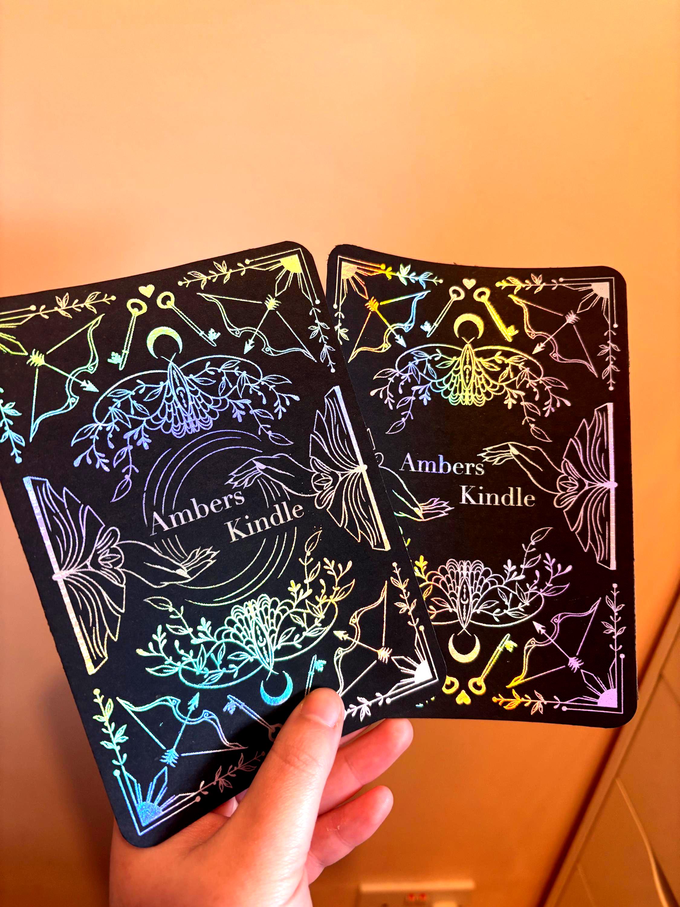 Custom Personalised Black foiled Insert for Kindle/ E Reader or Kobo