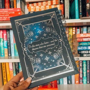 SECONDS over 50% off - Sarah J Maas Notebook - Acotar, Throne of Glass, Crescent City journal - officially licensed - booktok fandom