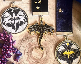 Fourth wing bookmark - Velvet dragon Empyrean series - officially licensed - fly or die