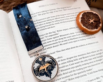 The fourth wing dragon bookmark