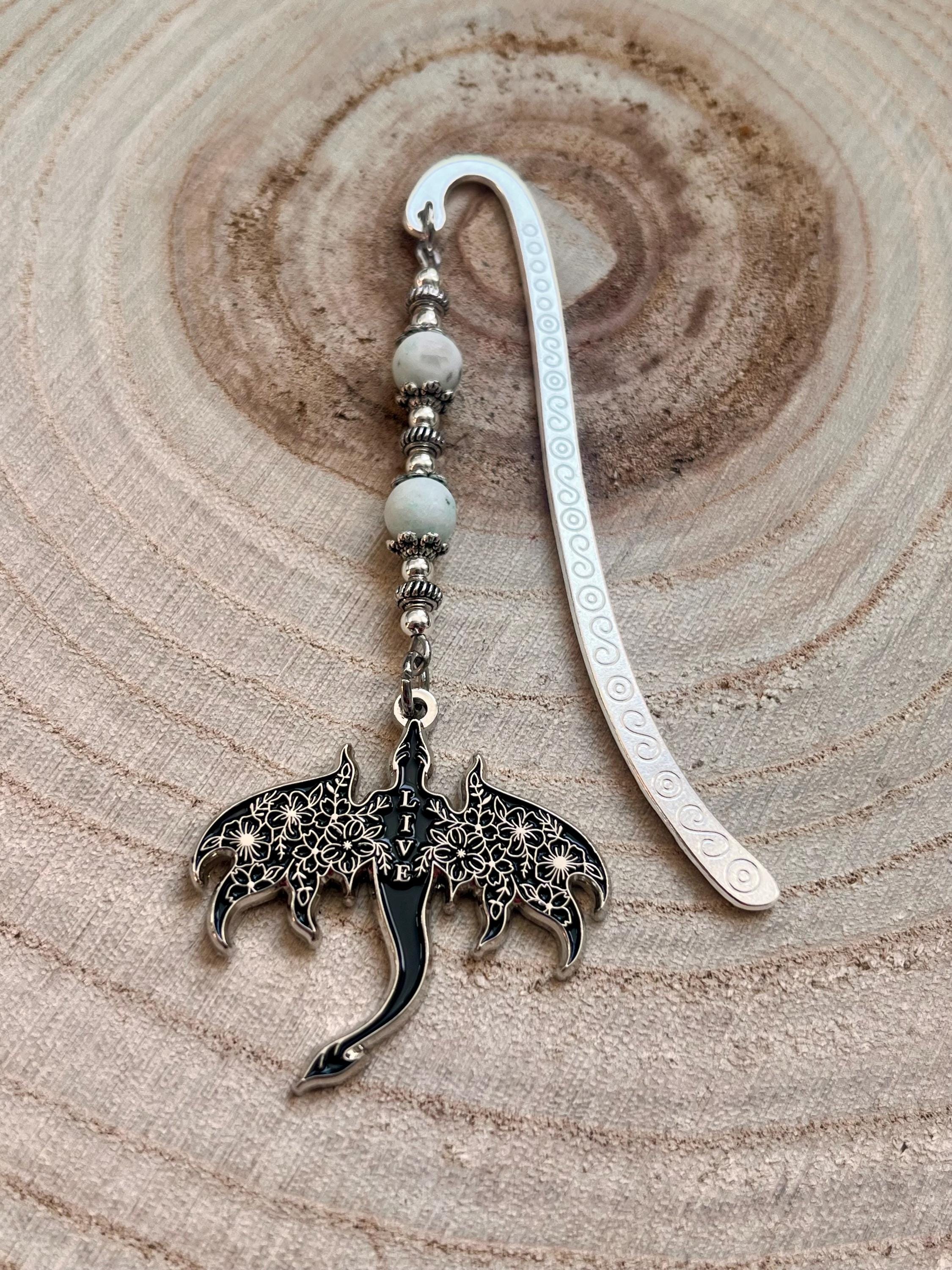 TOG Abraxos LIVE throne of glass bookmark and key ring GREY  - Emotional Damage Collection -  officially licensed by Sarah J Maas