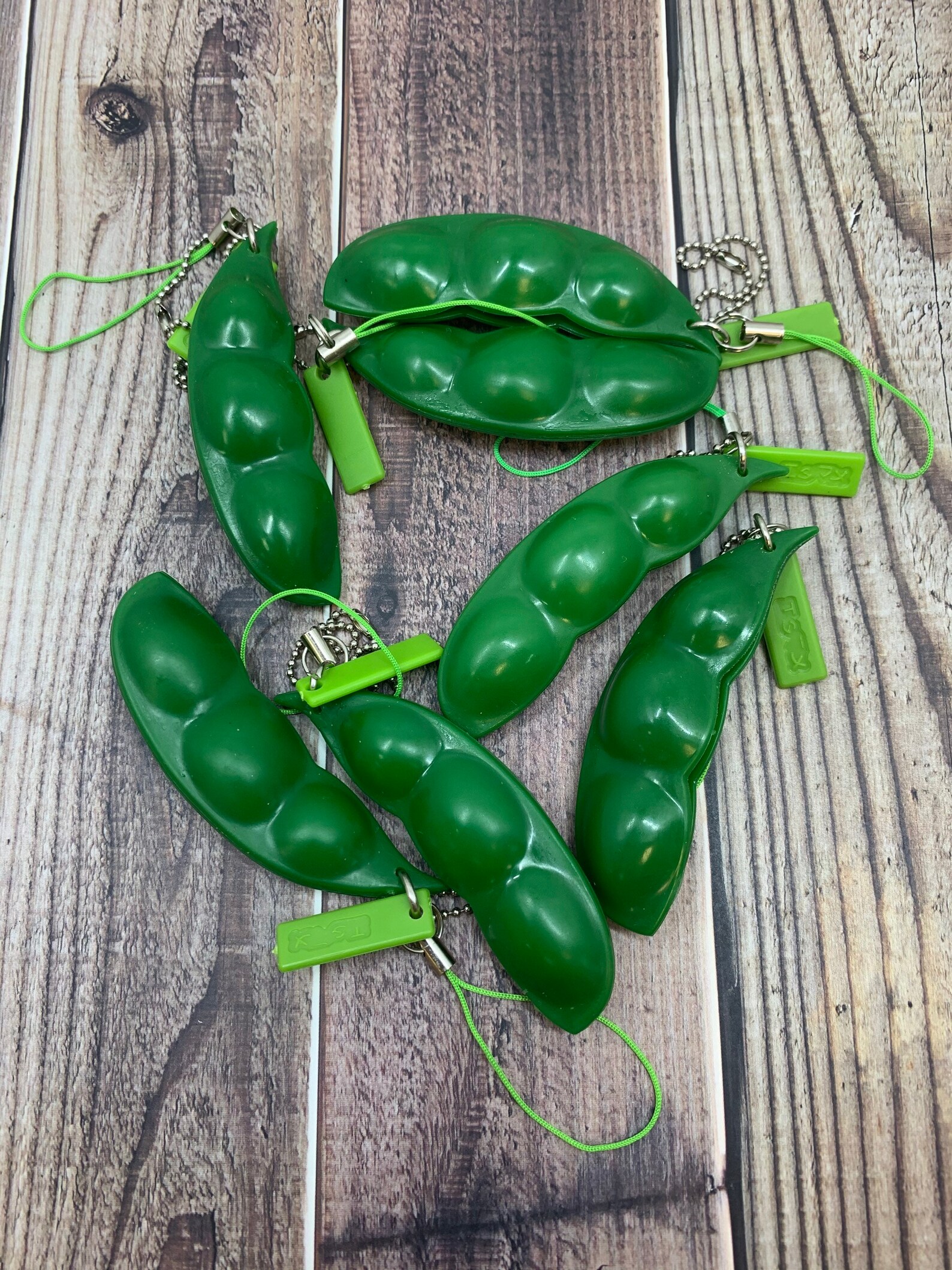 Peas in the pod fidget keychain Etsy