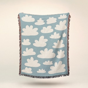 Up in the Clouds Throw Blanket - Picnic - Wall Tapestry - Home Decor - Wall Art - Gifts For Him - Gifts For Her - Interior Design - Nursery