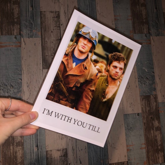 Steve And Bucky Im With You Till The End Of The Line Movie Etsy