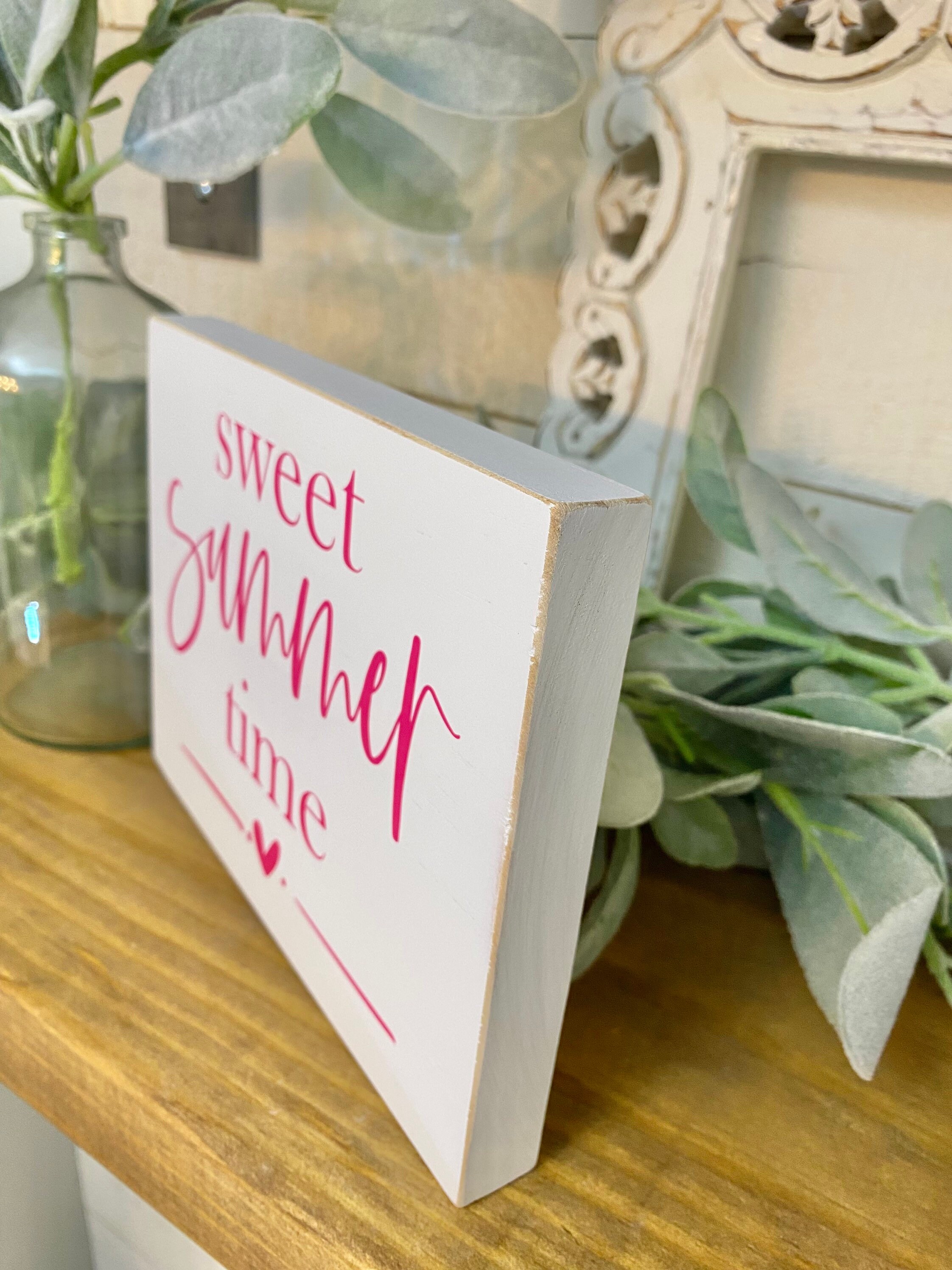 Sweet Summer Time Wood Sign, Summer Sign, Shelf Sitter, Summertime ...