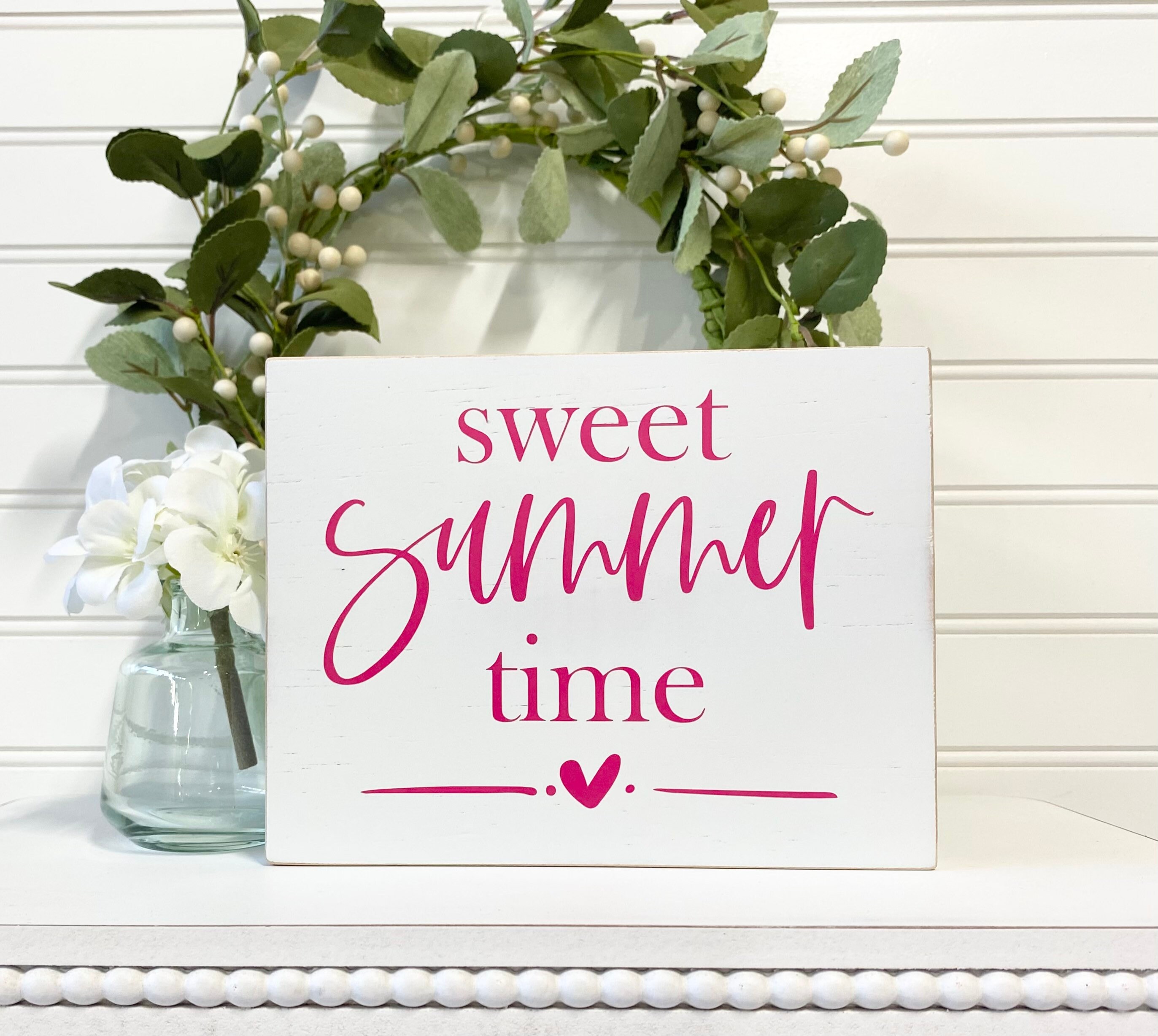Sweet Summer Time Wood Sign, Summer Sign, Shelf Sitter, Summertime ...