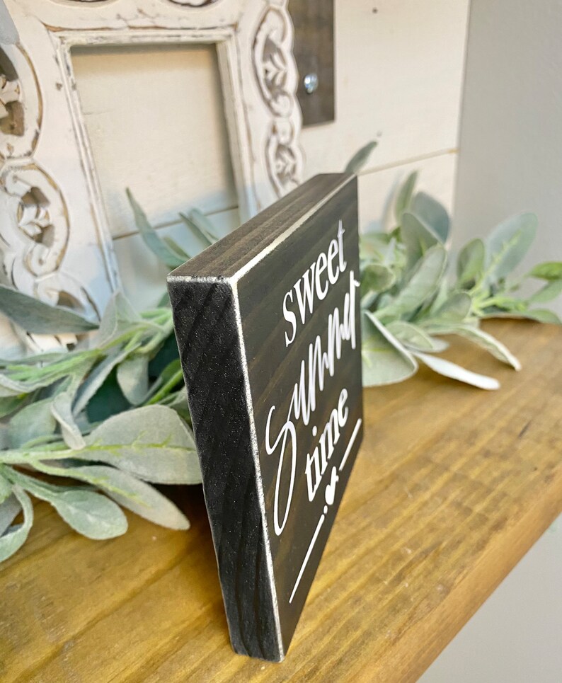 Sweet Summer Time Wood Sign, Summer Sign, Shelf Sitter, Summertime ...