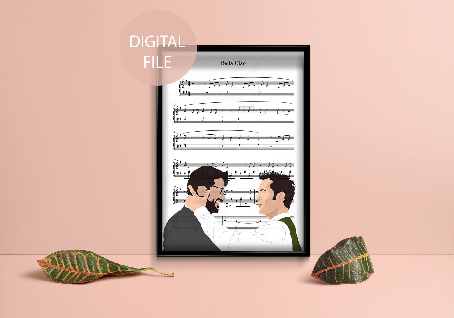 Bella Ciao La Casa De Papel Sheet Music Printableinstant | Etsy