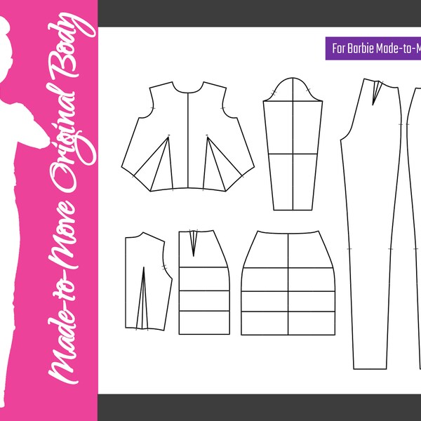 Barbie Clothes Pattern - Etsy