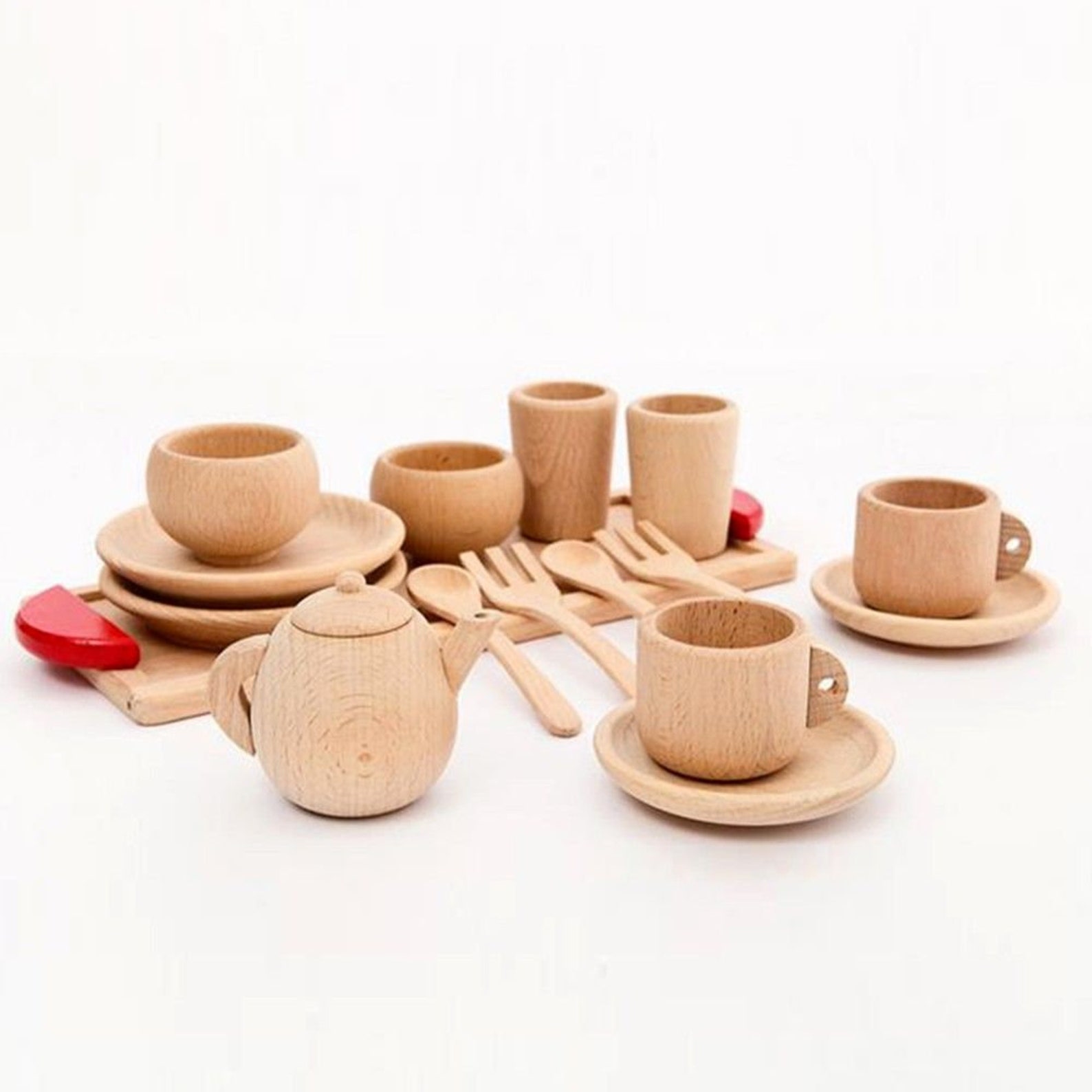 Wooden Tea Set toy Tea Set toy Wooden Kitchen Toy Etsy