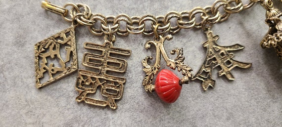 Napier Charm Bracelet - Asian Character Charm, Ch… - image 2