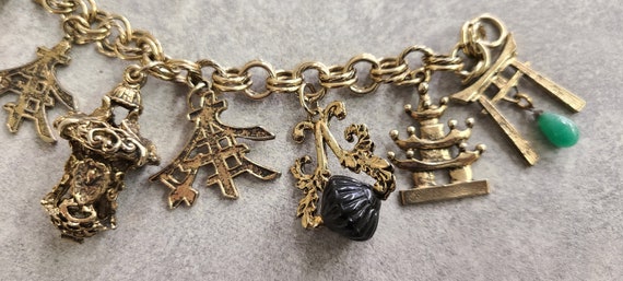 Napier Charm Bracelet - Asian Character Charm, Ch… - image 3